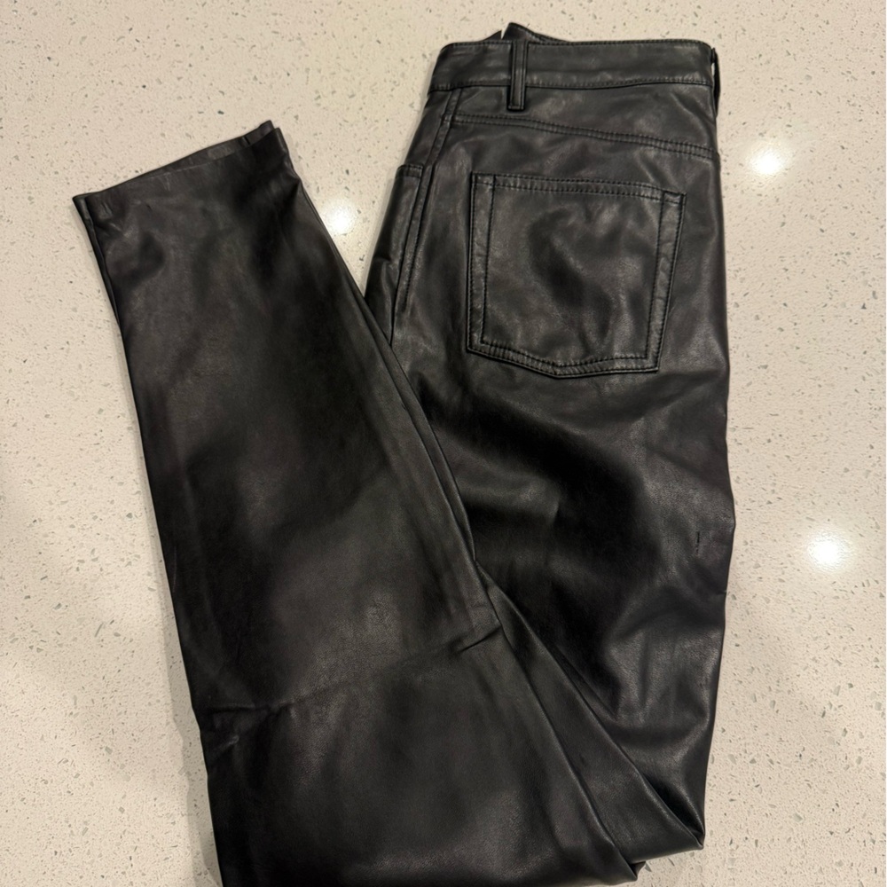 Wilfred Black Faux Leather Skinny Pants
